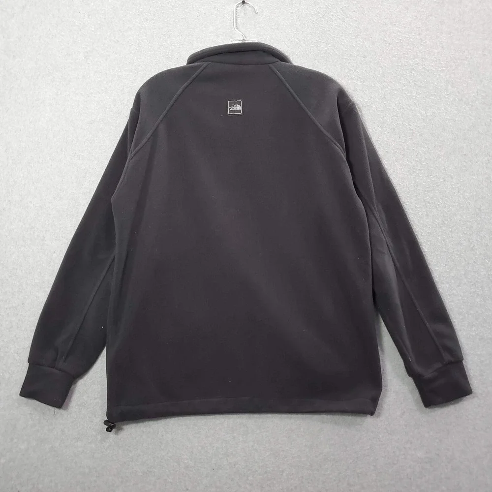 The North Face Men Jacket Medium Black Canyonlands Softshell Logo Full Zip READ